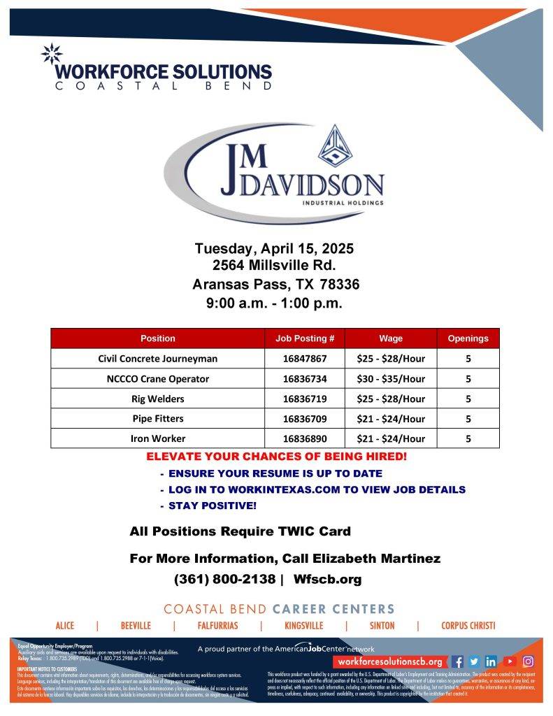JM Davidson Hiring Event_Flyer.new 4.15.2025 - Updated JM Davidson Hiring Event Flyer